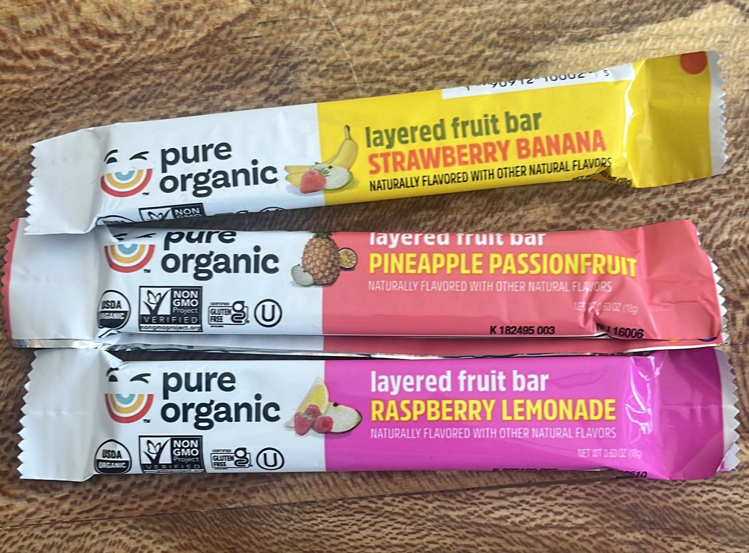 Pure Organic Layered Fruit Bar Raspberry Lemonade