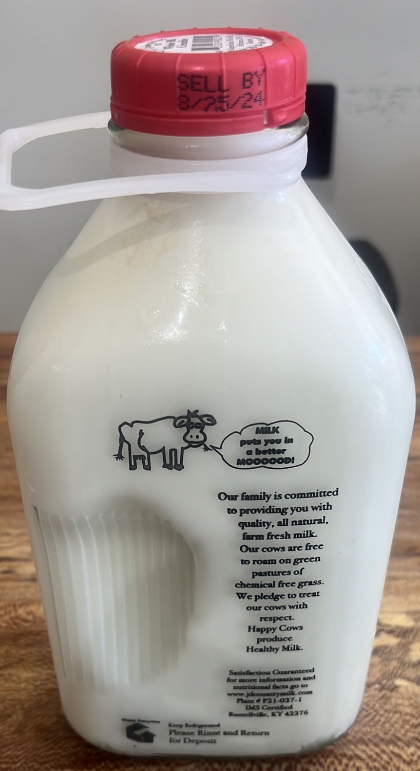 JD Milk 1/2 Gallon - Whole  (No Bottle Deposit)