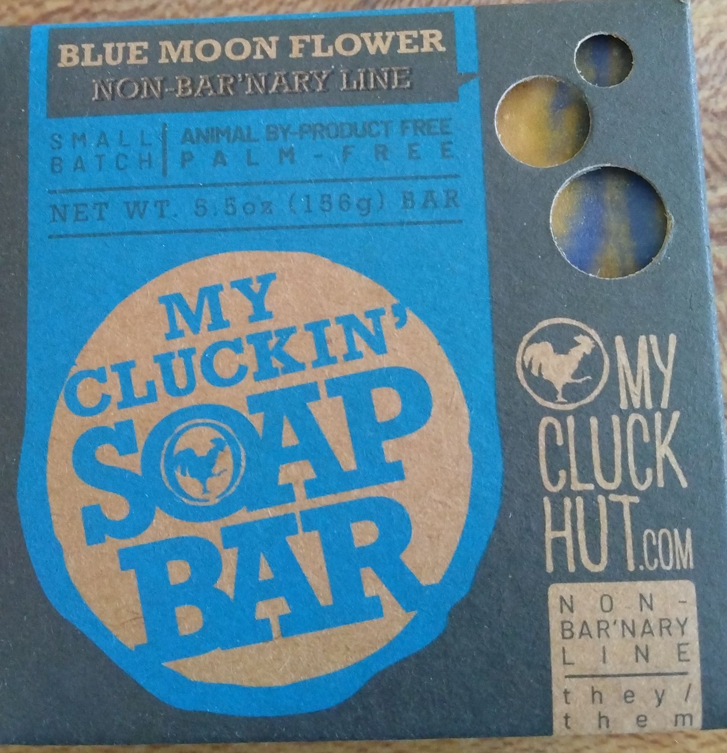 My Cluck Hut Blue Moon Flower Soap