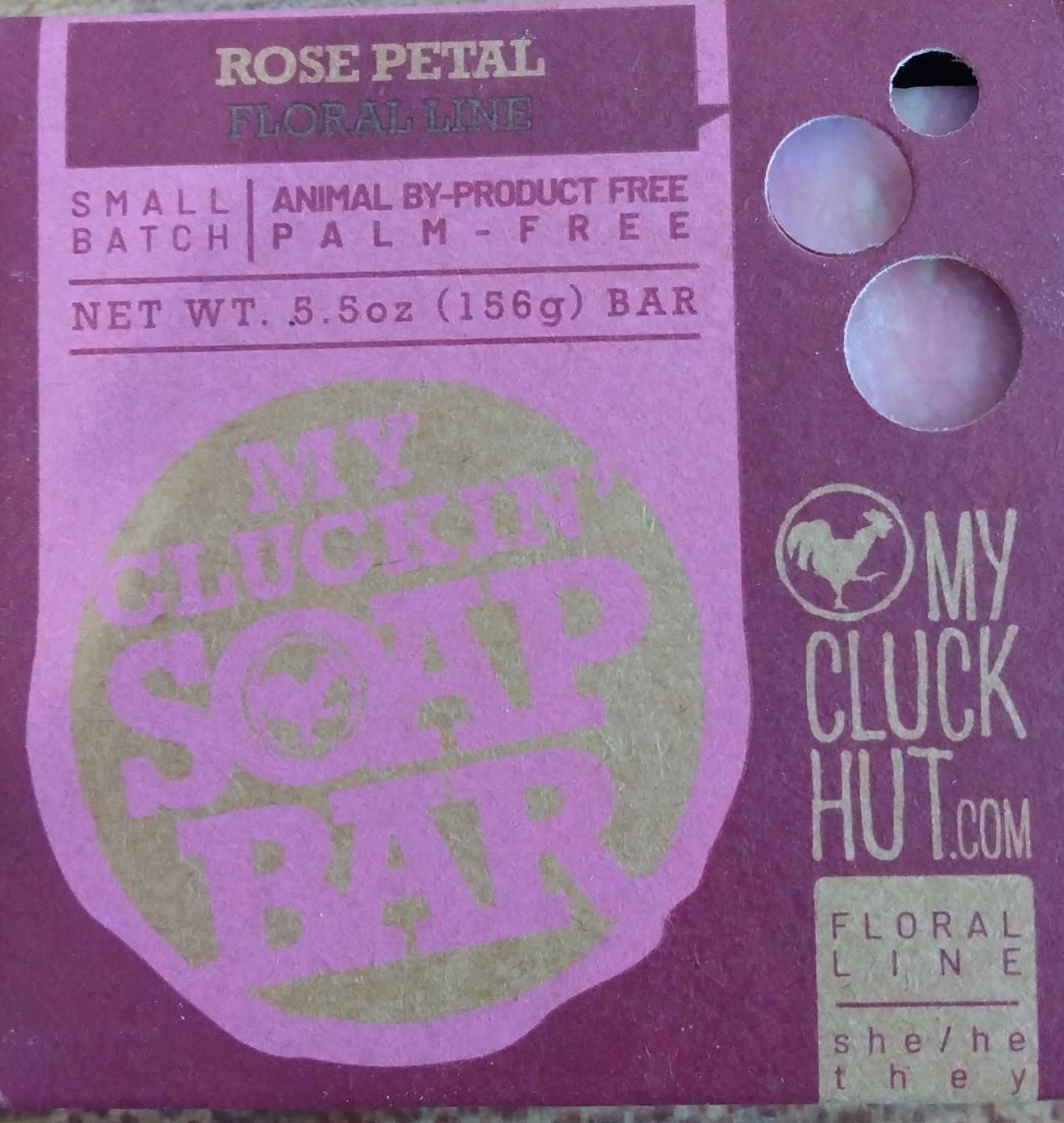 My Cluck Hut Rose Petal Soap