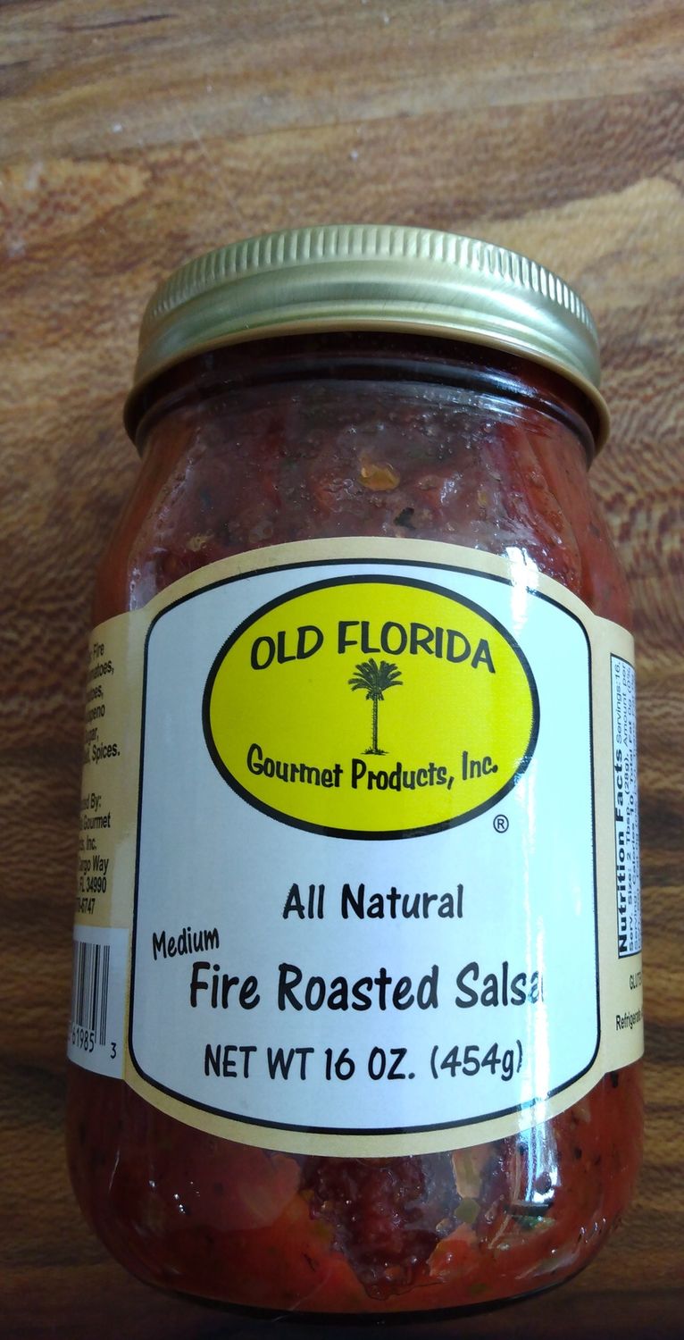 Old Florida Gourmet Salsa - Fire Roasted Salsa Medium