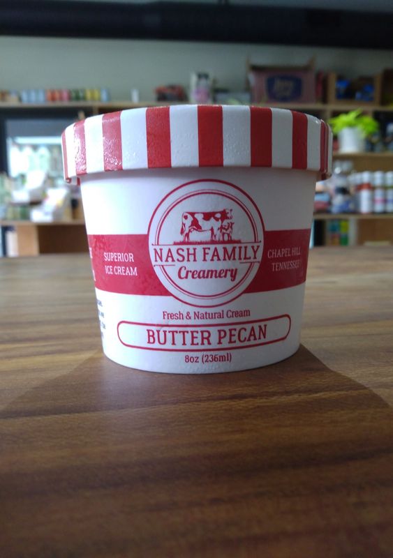 Nash Family Creamery - Butter Pecan Ice Cream