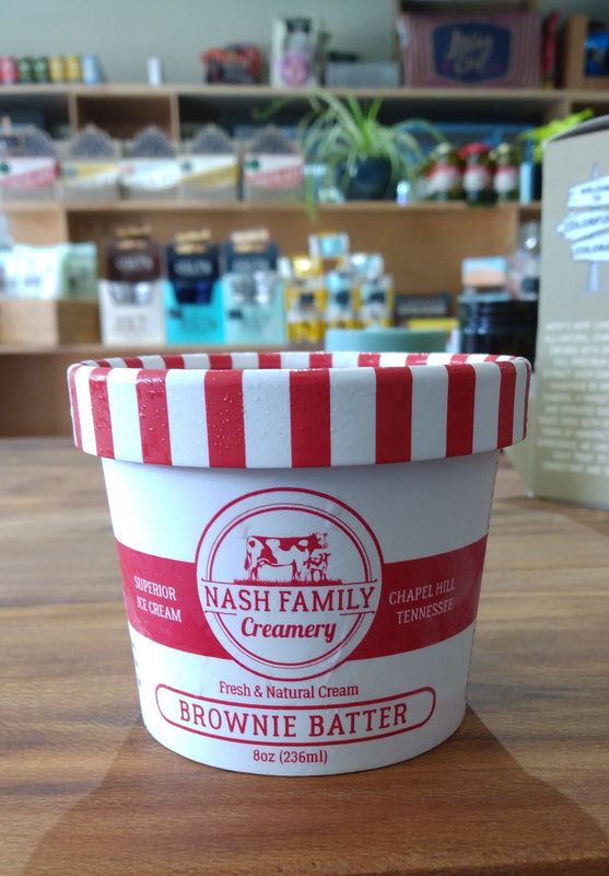 Nash Family Creamery - Chocolate Brownie Batter Ice Cream