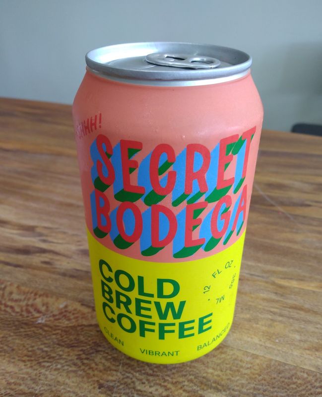Secret Bodega shhh cold brew coffee