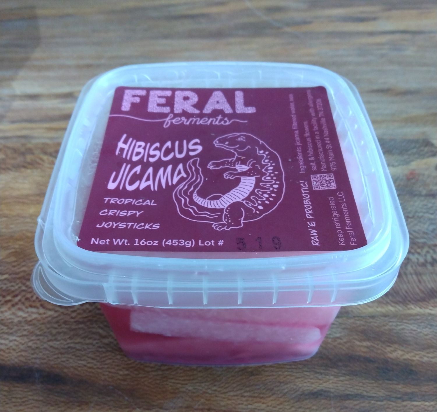 Snacking Sticks - Hibiscus Jicama - Feral Ferments