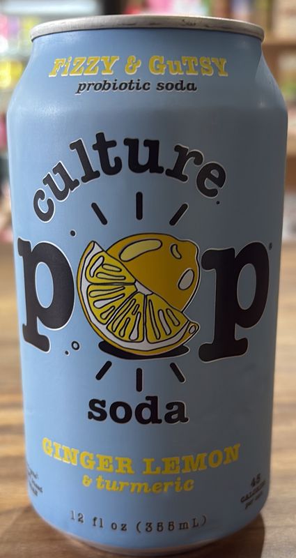 Culture Pop Soda Ginger Lemon
