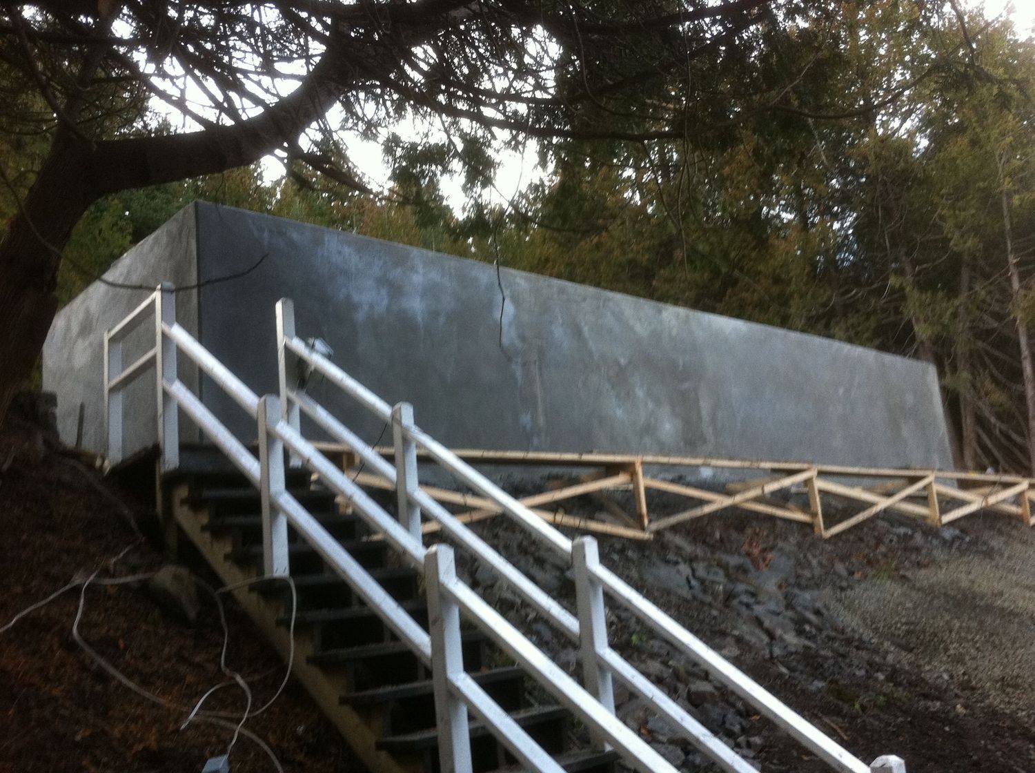 Mur de soutènement - Paul Desmarais