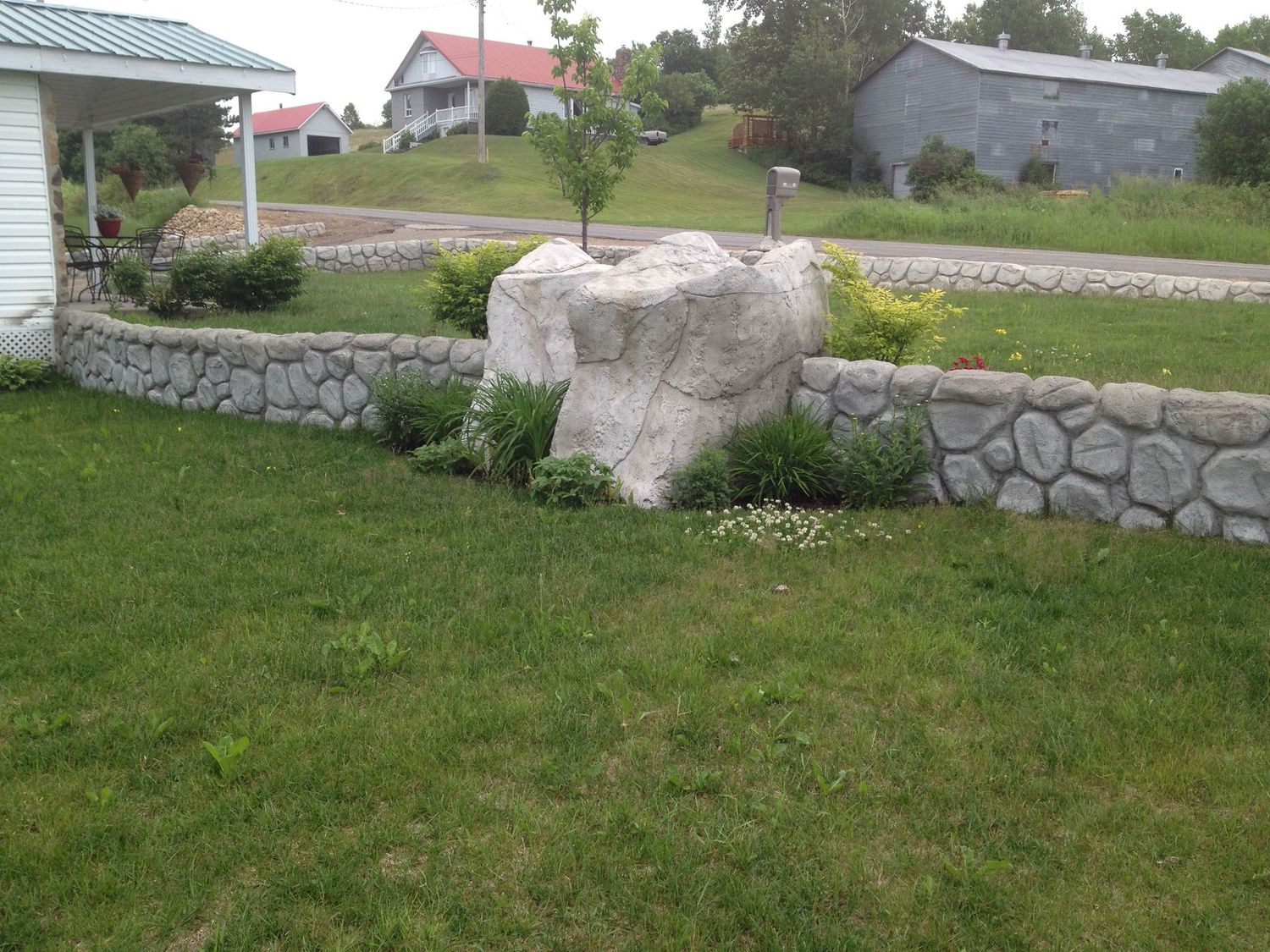 Mur de pierre Jardin - Harold Ferland