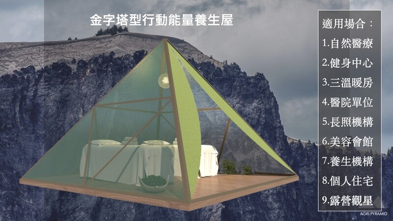 2X2X1.8 金字塔能量養生帳篷（直購方案：附水晶球）/ 2X2X1.8 Pyramid energy health tent (Direct purchase plan: crystal ball included)