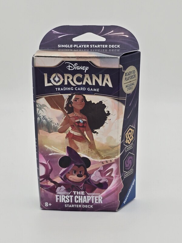 The First Chapter Amber & Amethyst Starter Deck - Disney Lorcana