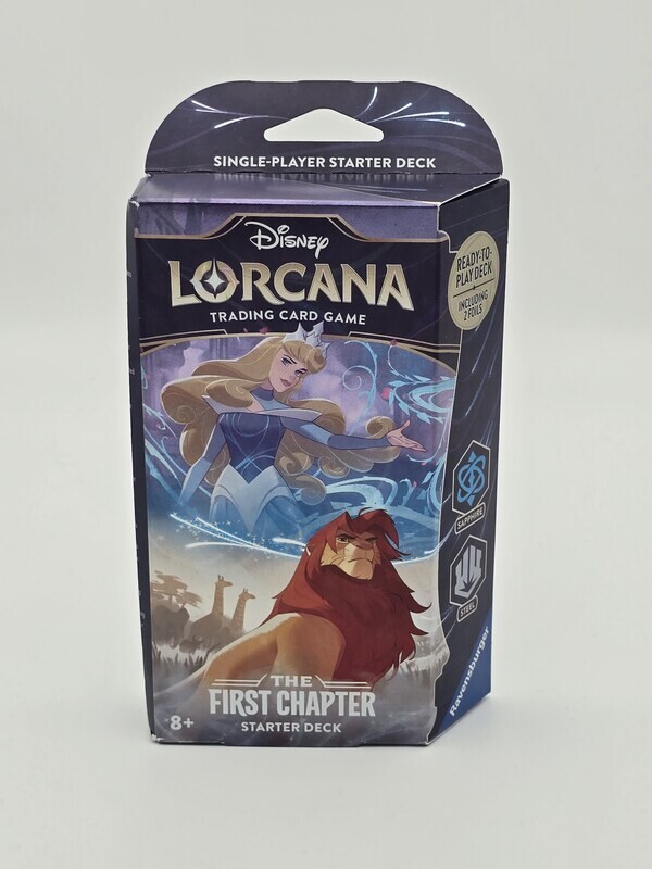 The First Chapter Sapphire & Steel Starter Deck - Disney Lorcana