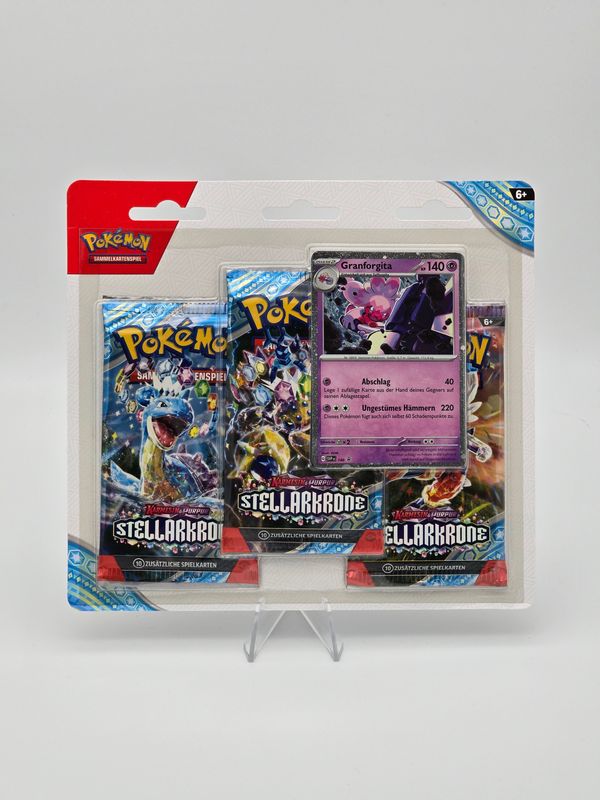 Stellarkrone KP07 3er Pack Blister Granforgita - Pokemon
