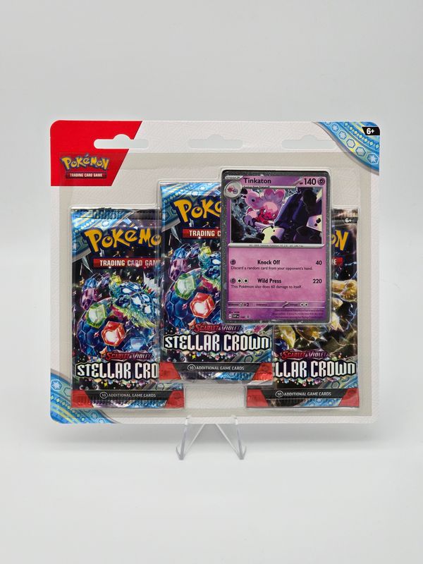 Stellar Crown SV07 3er Pack Blister Tinkaton - Pokemon