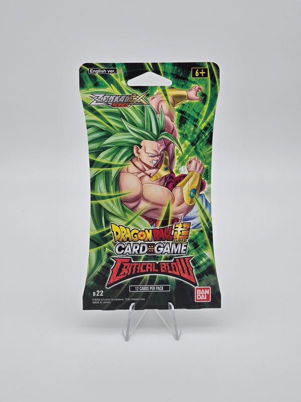B22 Critical Blow Sleeved Booster - Dragon Ball Super Card Game