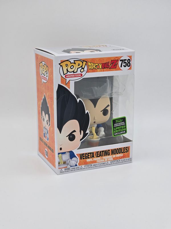 Vegeta (Eating Noodles) 758 Vinyl Figur Dragon Ball Z (2020 Spring Convention Limited Edition Exclusive) 9cm - Funko POP!