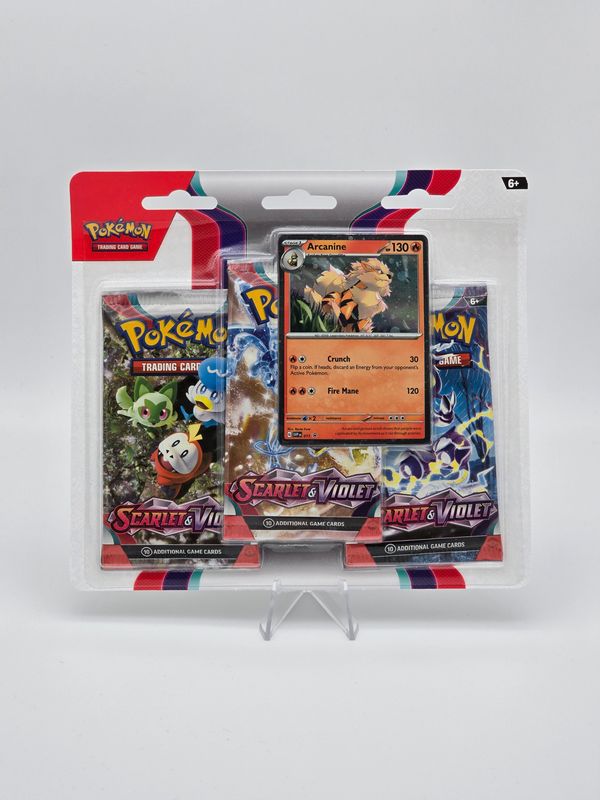 SV1 Scarlet & Violet 3-Pack Blister Arcanine - Pokemon
