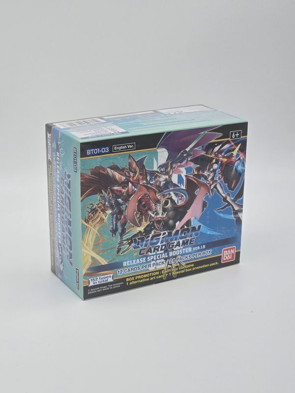 Release Special Booster Ver. 1.5 BT01-03 Booster Display - Digimon Card Game
