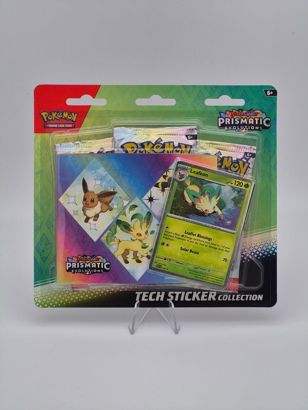 SV8.5 Prismatic Evolution Tech Sticker Collection - Leafeon - Pokemon