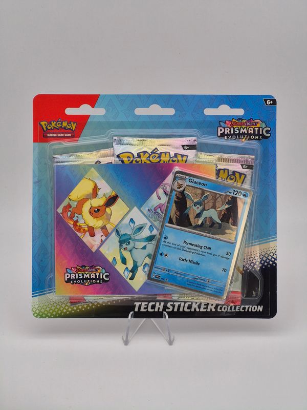 SV8.5 Prismatic Evolution Tech Sticker Collection - Glaceon - Pokemon