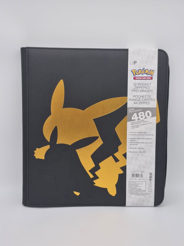Ultra Pro Elite Series Pikachu 12-Pocket Zippered PRO Binder  - Pokemon
