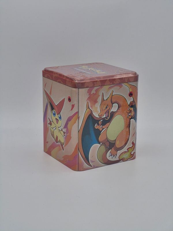 Stapel Tin Box 2022 - Feuer Glurak - Pokemon