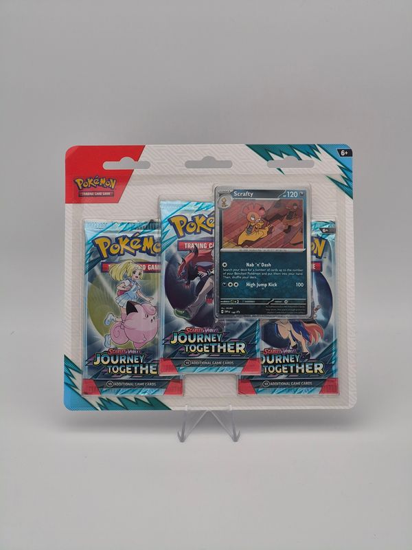 SV09 Journey Together 3-Pack Blister Scrafty - Pokemon