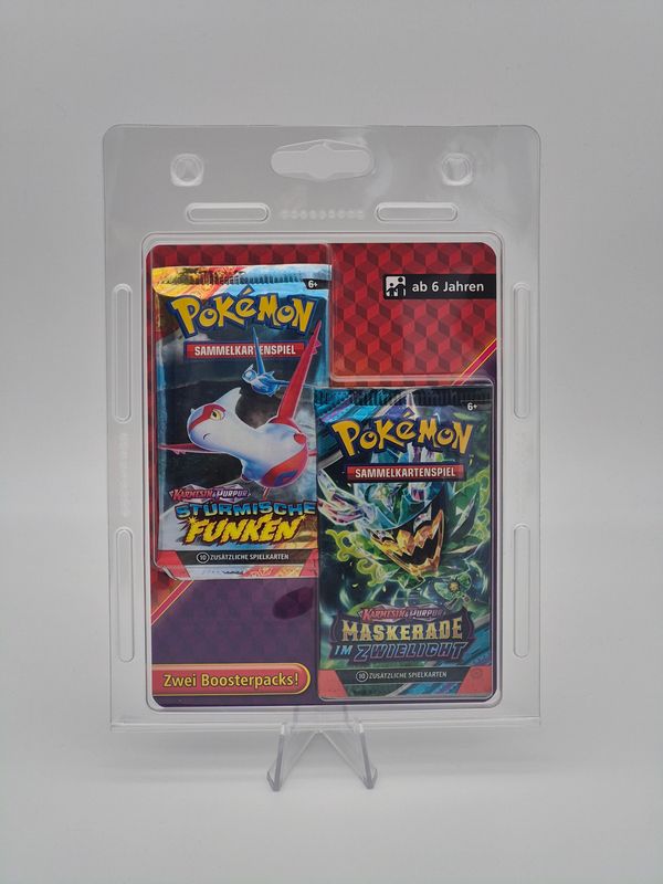 2-Pack Blister Stürmische Funken & Maskerade im Zwielicht - Pokemon