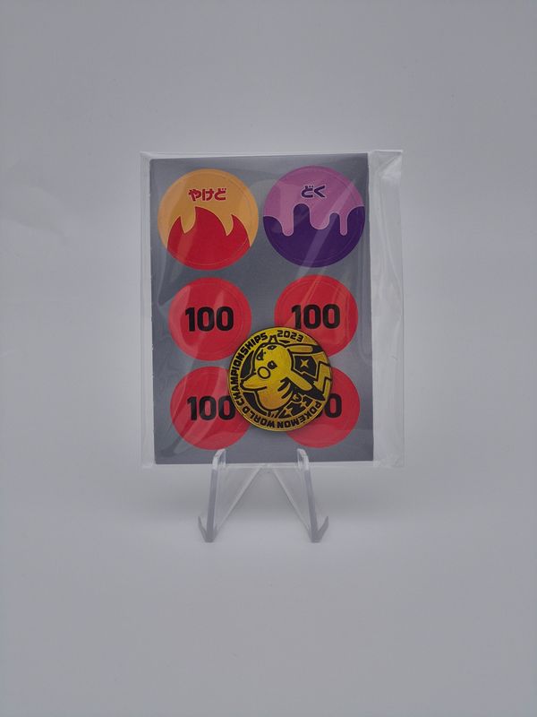 World Championships 2023 Yokohama Deck -Pikachu- Münze + Damage Counters - Pokemon