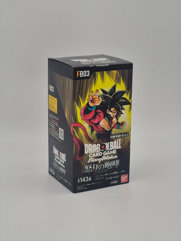 Fusion World FB03 Raging Roar Booster Display (Japanisch) - Dragon Ball Super Card Game