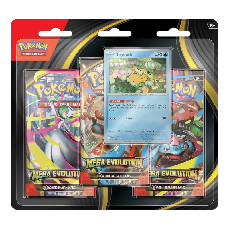 ME01 Mega Evolution 3-Pack Blister Psyduck - Pokemon