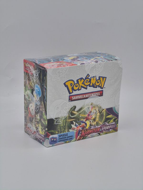 KP01 Karmesin & Purpur 36er Booster Display CASE (6 Displays) - Pokemon