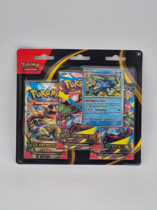 ME01 Mega-Entwicklung 3-Pack Blister Entoron - Pokemon