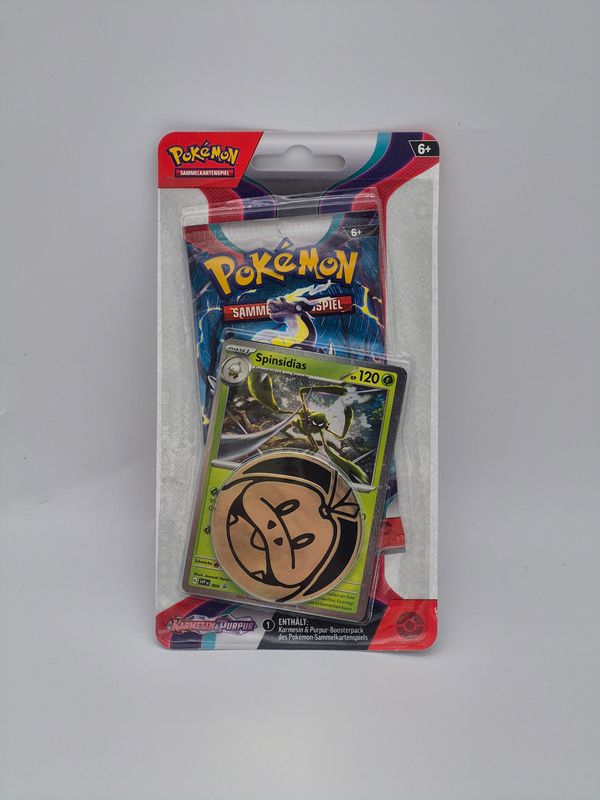 KP01 Karmesin & Purpur Checklane Blister Spinsidias - Pokemon