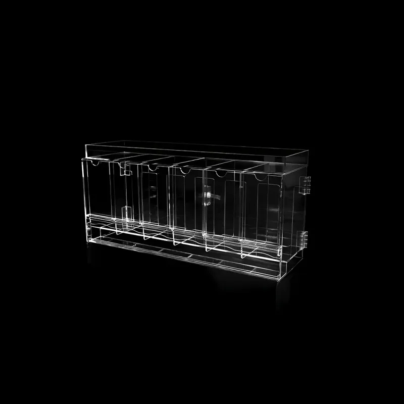The Acrylic Box - 6 Slot Acrylic Pack Dispenser