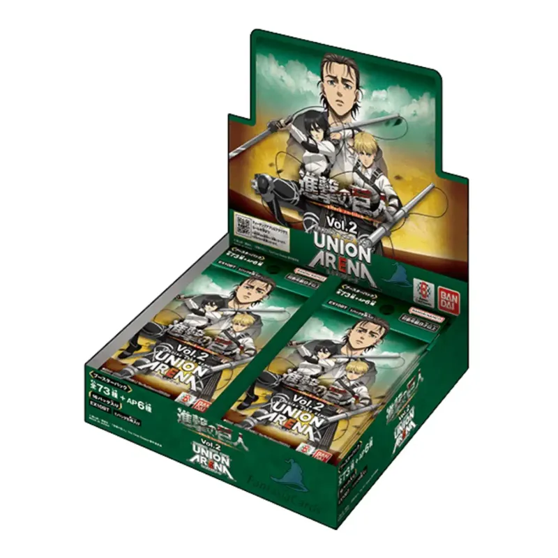 Attack on Titan Vol. 2 EX10BT Display - Union Arena Trading Card Game
