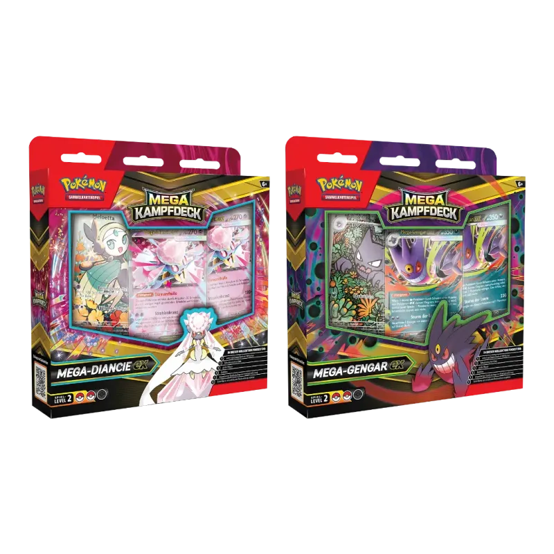 Mega Diancie Ex & Mega Gengar Ex - Mega Kampfdeck Bundle - Pokemon