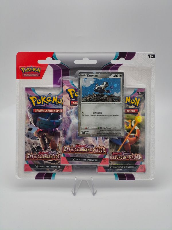 KP02 Entwicklungen in Paldea 3er Pack Blister Knattox - Pokemon