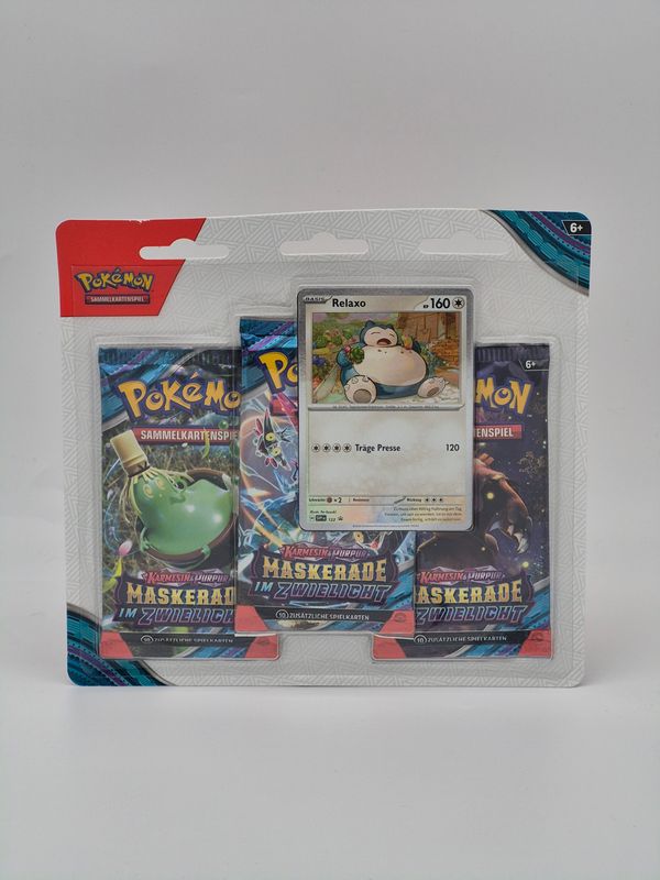 KP06 Maskerade im Zwielicht 3-Pack Relaxo - Pokemon