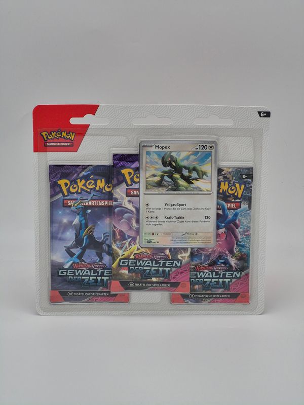 KP05 Gewalten der Zeit 3-Pack Blister Mopex - Pokemon