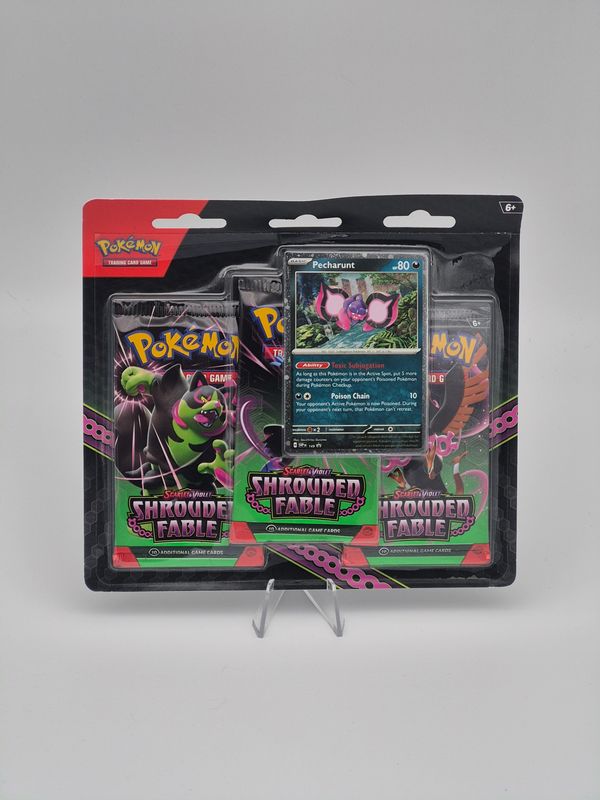 Shrouded Fable SV6.5 3-Pack Blister Pecharunt - Pokemon