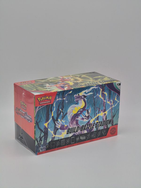 KP01 Karmesin & Purpur Build & Battle Stadion Box - Pokemon