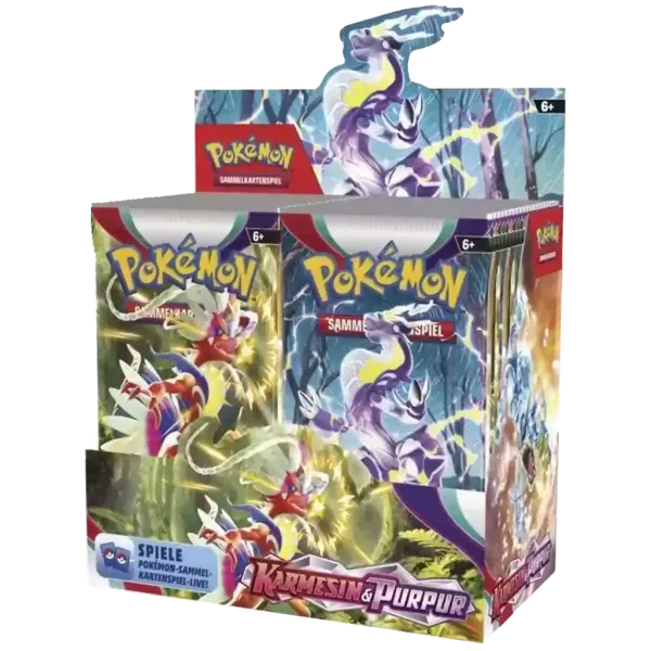 KP01 Karmesin & Purpur 36er Booster Display CASE (6 Displays) - Pokemon