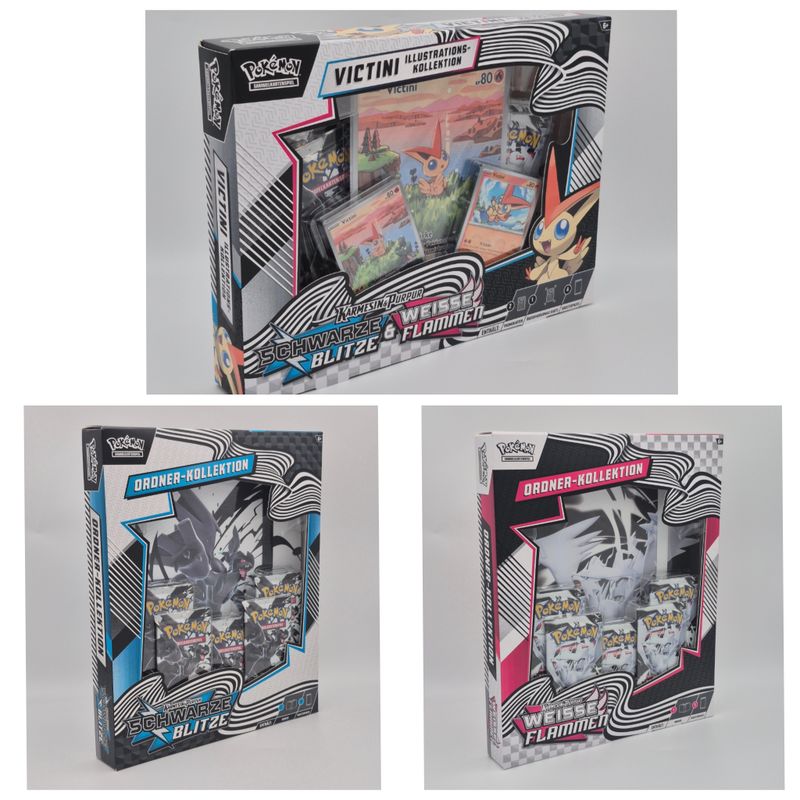 Schwarze Blitze & Weisse Flammen SUPER Bundle - Pokemon
