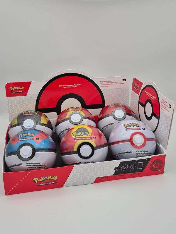 Pokeball Tin Box 6er Bundle Herbst 2025 (Englisch) - Pokemon