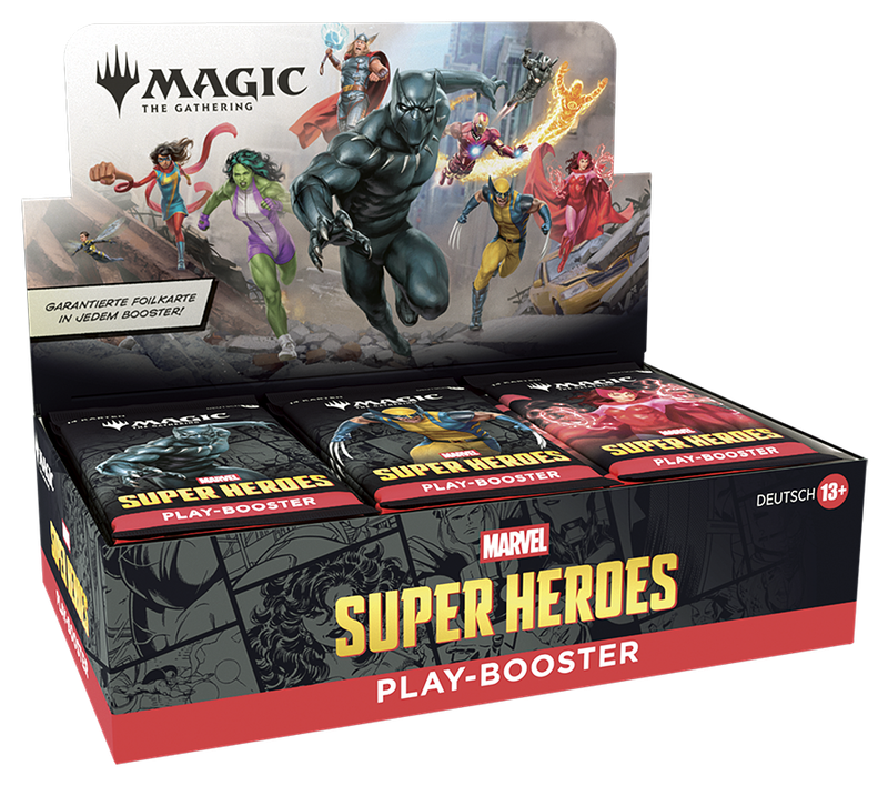 Marvel Super Heroes Play Booster Display (Deutsch) - Magic: The Gathering