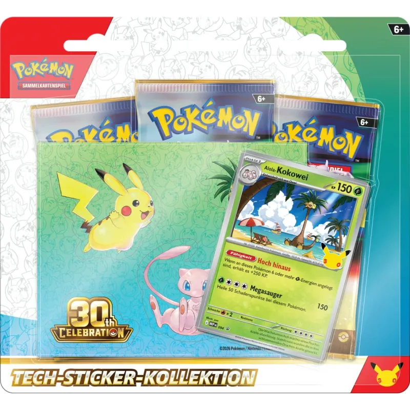 30 Jahre Tech Sticker Kollektion - Pokemon