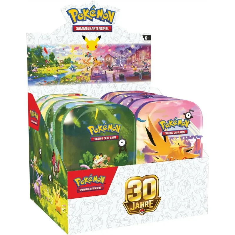 30 Jahre Mini-Tin Display - Pokemon
