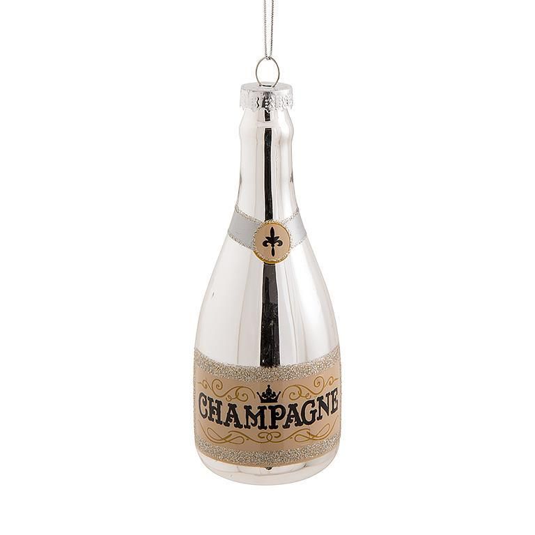 Ornament - Pink Champagne Bottle