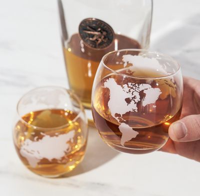 Globe Whiskey Tumbler