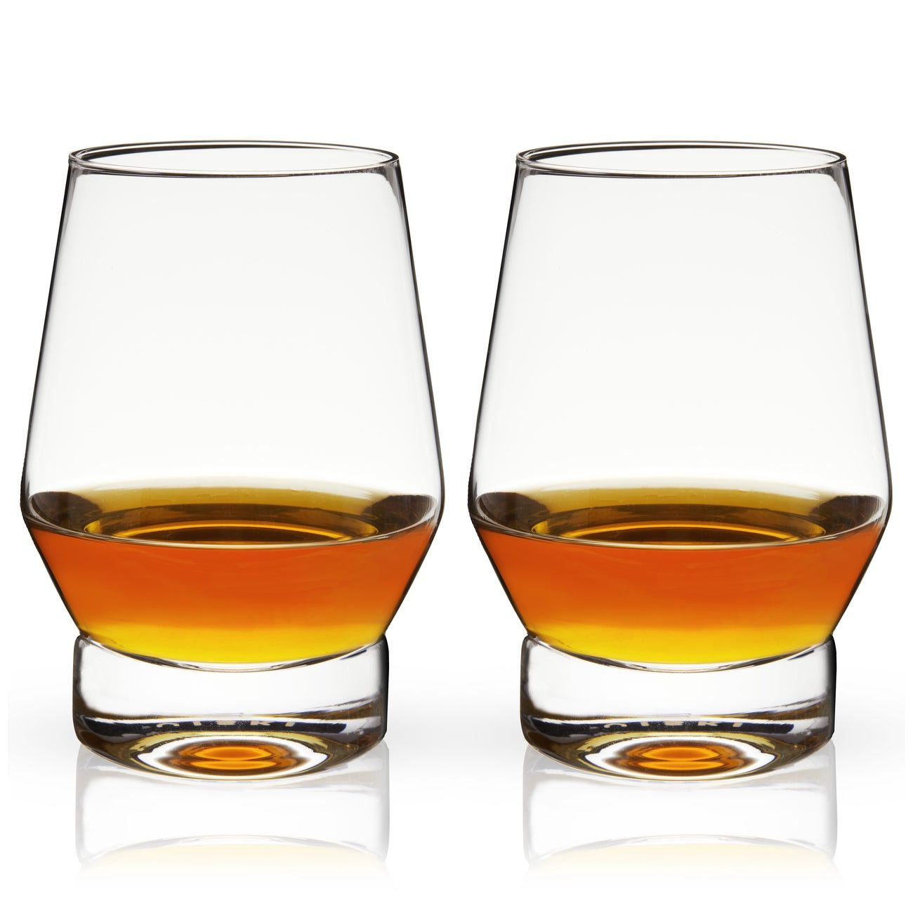 Raye Weighted Crystal Whiskey Glasses